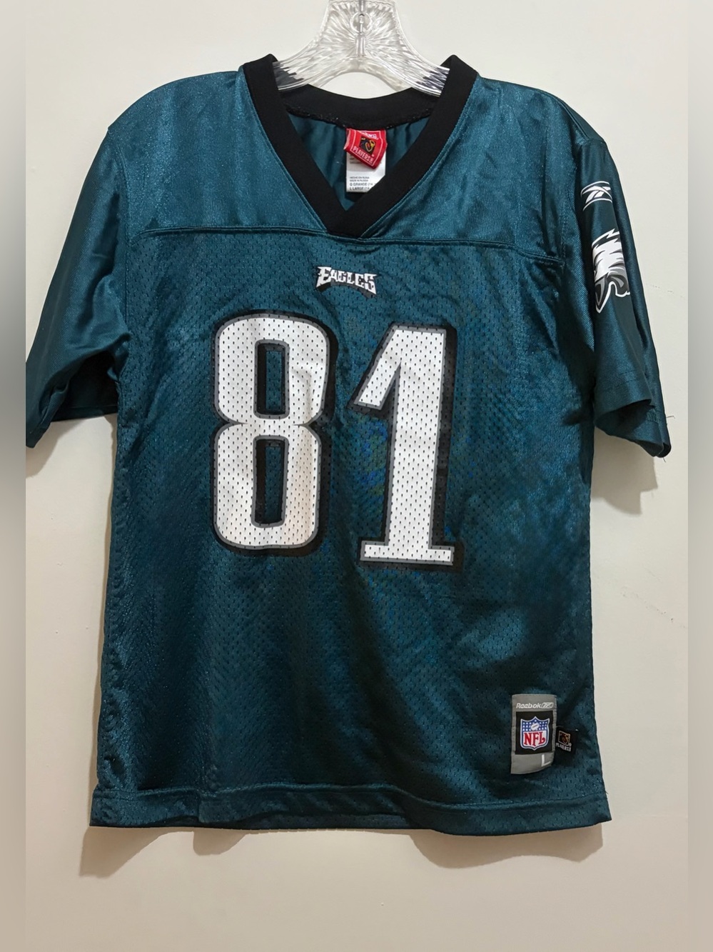 Vintage Reebok Philadelphia Eagles Terrell Owens #81 Jersey Youth Sz Large